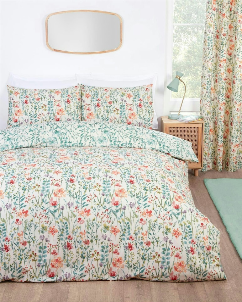 image 1 of Amaryllis Duvet Cover Set - Multi | Multi | Double