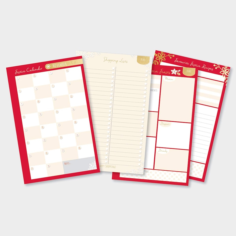 image 1 of Rachel Ellen A5 Christmas Organiser Book - 5 Year Planner