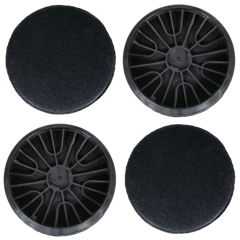 image 1 of SPARES2GO Carbon Filters for Bosch DWP66BC DWW06 DWW09 Cooker Hood 00796390 DHZ5276 x 4