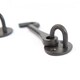 image 3 of Hammer & Tongs Rustic Cabin Hook and Eye - W125mm - Black