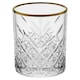 image 6 of Timeless Tumbler With Gold Rim Whiskey Glasses Cocktails 420ml | Clear | Clear | Set of 8