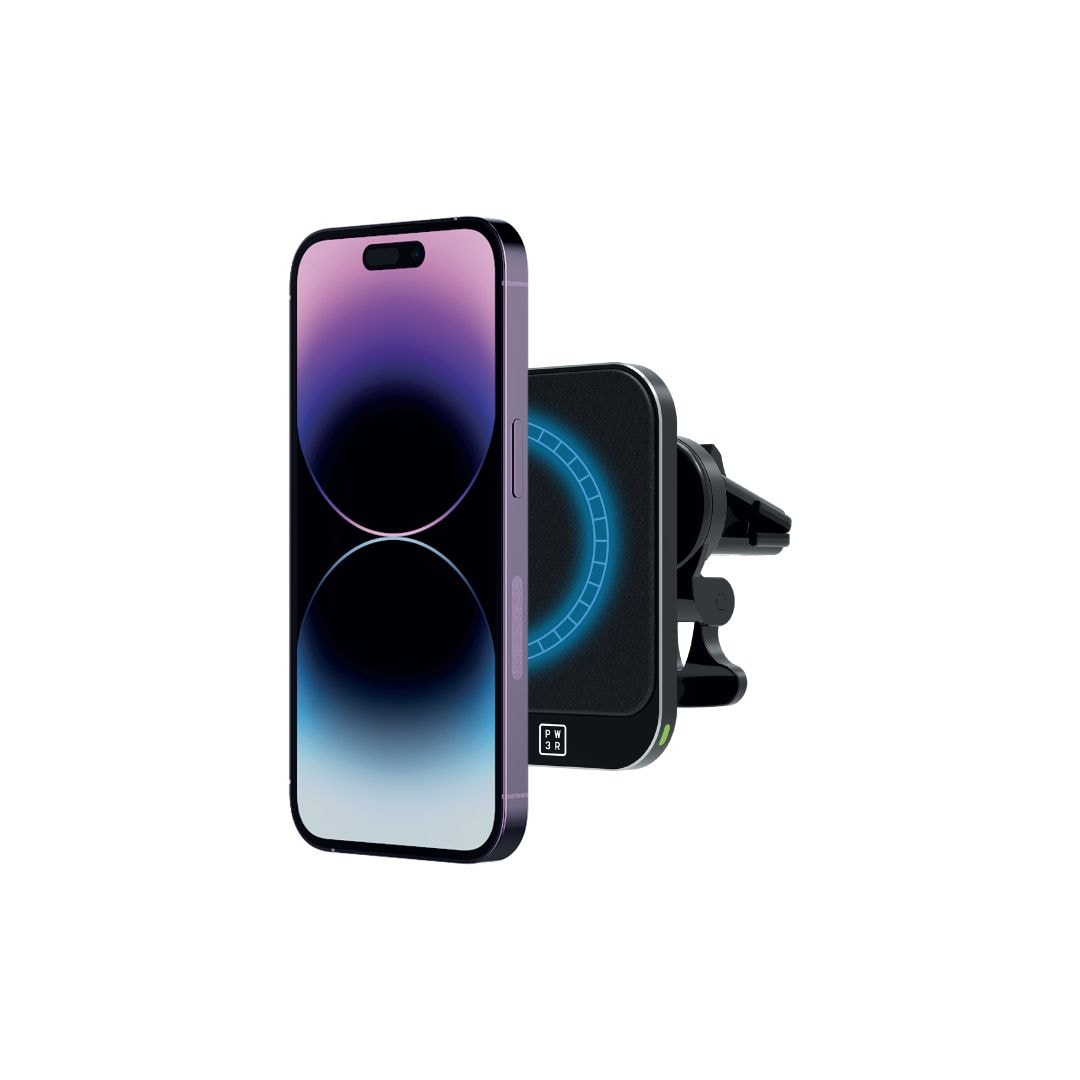 BHHB Mag-Safe Car Mount Charger, 2024 Upgrade - 15W 2-in-1 Wireless Car