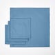 image 3 of Homescapes Airforce Blue Fabric 4 Napkins Set | Blue | One Size | 1
