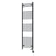 image 1 of Zennor - Anthracite Dual Fuel Towel Rail H1800mm x W500mm Thermostatic WIFI - Curved