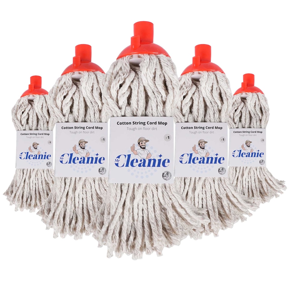 image 1 of Mr Cleanie, Cotton String Mop 5x Packs.