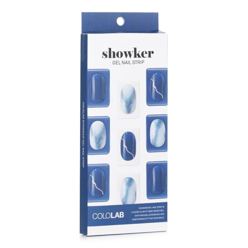 image 1 of Showker Gel Nail Strip # Cna401 Blackberry Marble - 1pcs