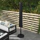 image 7 of Outsunny Parasol Cover, Patio Cantilever Cover, Banana Umbrella Cover, Black