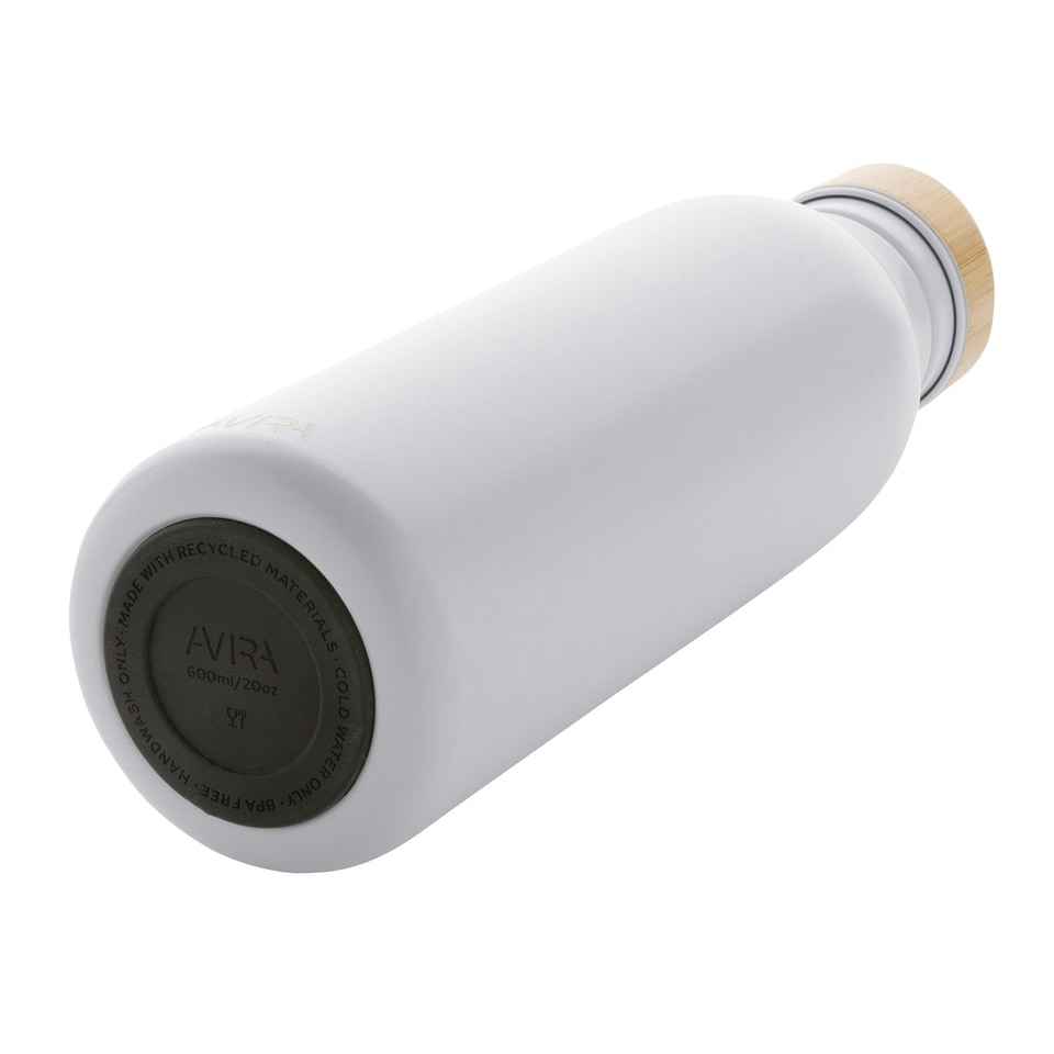 image 1 of Avira Alcor Bamboo 600ml Water Bottle - White - One Size White | One Size