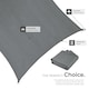 image 5 of Sun Sail Sonny, UV Protected, Water-Resistant and Anti-Tear | Grey | grey | 3 x 4 m | 1