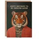 image 1 of My Amazing Lover Dapper Cool Hipster Fashion Birthday Card