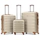 image 1 of Flight Knight Suitcase Set, Large Suitcase, Extra Large Suitcase, Cabin Suitcase 55x40x20cm - 60+ Airlines Approved - EasyJet, Jet2, Ryanair Priority Carry On Cream | Cream | Large