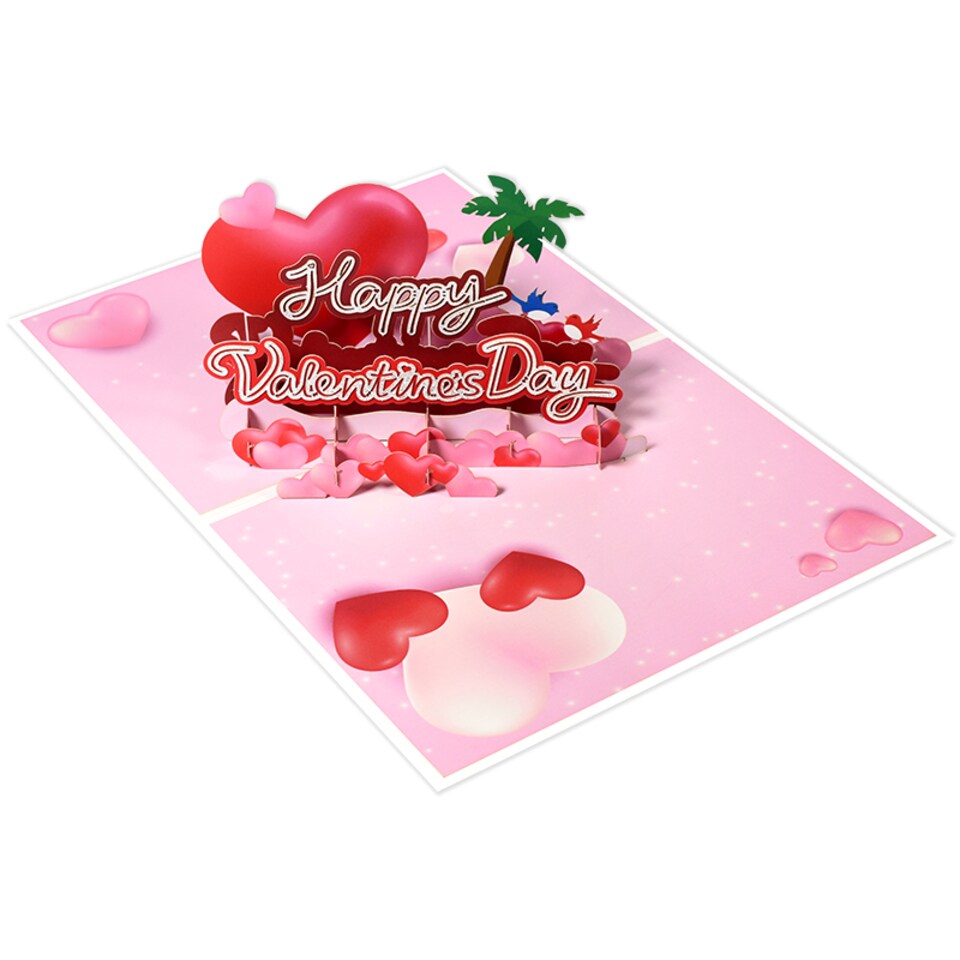 image 1 of Love Island 3D Pop Up Valentine’s Day Card