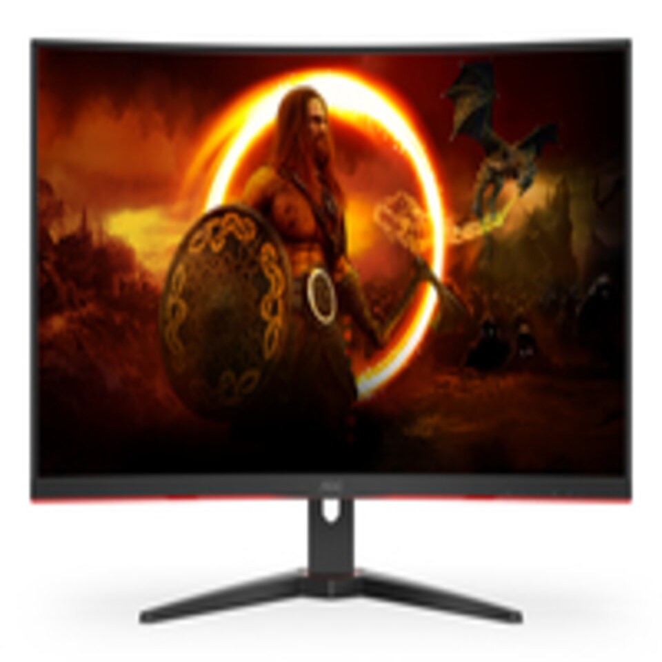 image 1 of AOC Gaming C32G2ZE - 32 Inch FHD Curved Monitor, 240Hz, 1 ms MPRT, VA AMD FreeSync Premium, Low Input Lag (1920x1080@ 240Hz, 300 cd/m², HDMI/DP) | Black | Black, Red | 69.8 cm