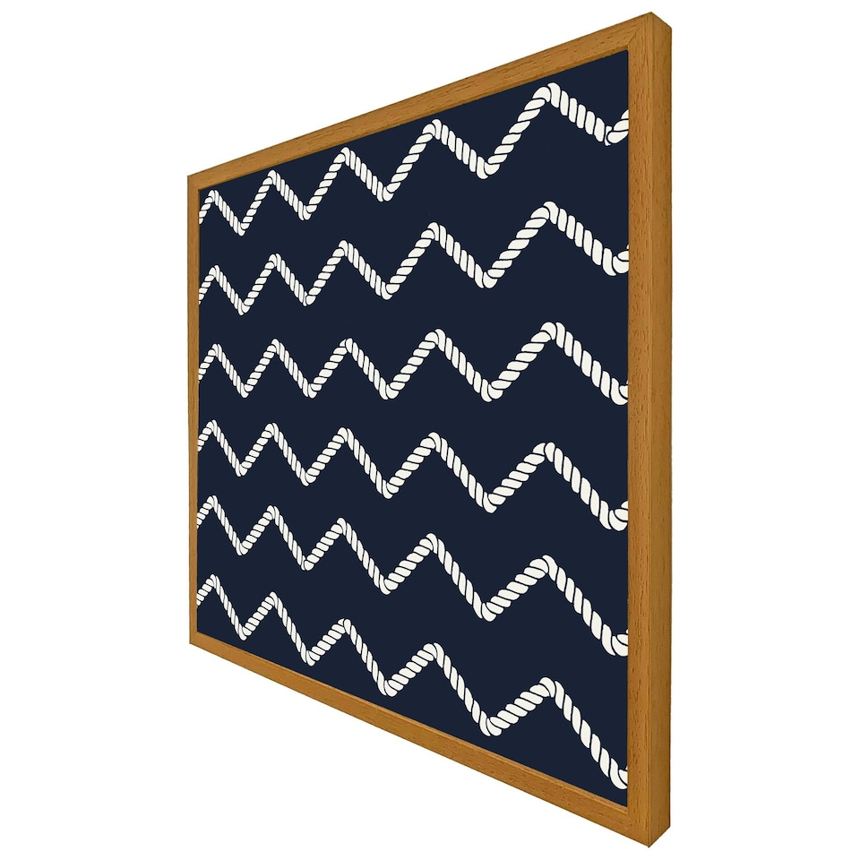 image 1 of Zig zagged rope (Picutre Frame) Grey | M