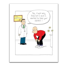 Birthday Card for Male, Funny Birthday Card for Him, Humorous Birthday Card for a Man, Doctor with Norbert Bending Over