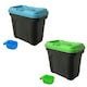 image 1 of KCT 2 Pack 15L Pet Food Container – Green & Blue Green | Blue