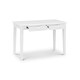image 5 of White Free-Standing Table with 2 Drawers | White | White