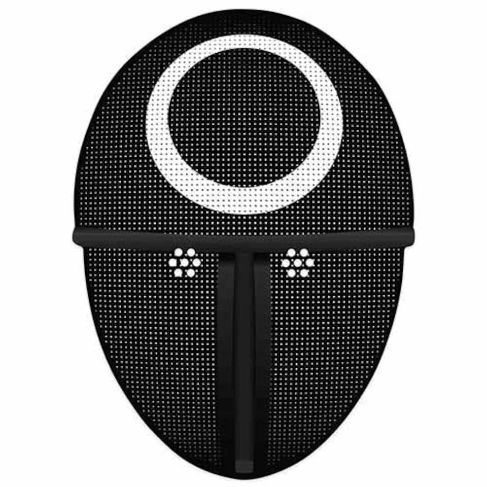 Squid Game Inspired Circle Cardboard Face Mask