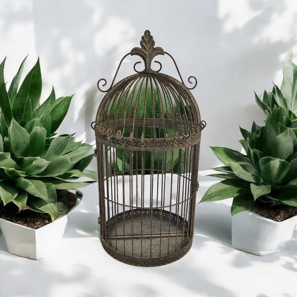 image 1 of Garden Mirror Cage - Metal - L17 x W32 x H63 cm
