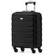 image 1 of Flight Knight Cabin Suitcase 56x36x23cm - 30+ Airlines Approved - British Airways, EasyJet- Lightweight 4 Wheel Carry On Hard Shell Hand Luggage Black | Cabin Bag