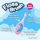 image 3 of Brush Baby FlossBrush™ Baby Bristles Toothbrush (0-3 Years) Double Pack - Pink & Teal