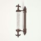 image 1 of Homescapes Traditional Style Cast Iron Outdoor Garden Thermometer