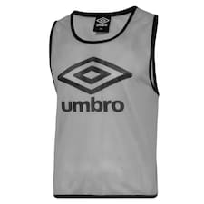 Umbro Childrens/Kids Training Bib - High Rise Grey/Black - S-M