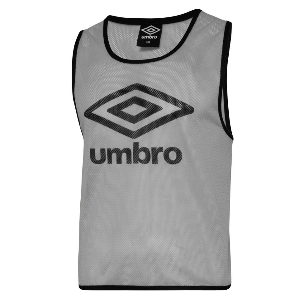 image 1 of Umbro Childrens/Kids Training Bib - High Rise Grey/Black - S-M
