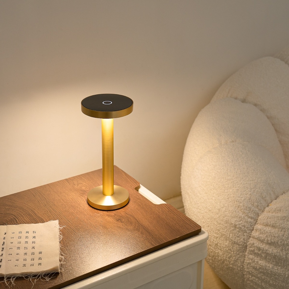 image 1 of Auraglow Rechargeable Cordless LED Table Lamp - MILAN | Bronze