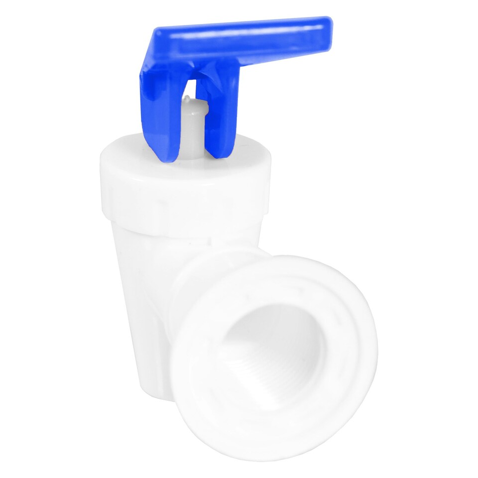 image 1 of SPARES2GO Universal Water Dispenser Tap Spigot Cooler Bottle Lever Faucet Spout (Blue / Cold, 15mm Internal Thread) Blue