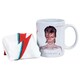 image 2 of David Bowie Aladdin Sane Mug and Sock Set - White/Black/Blue - 7 UK-11 UK
