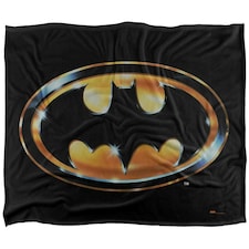 Batman Golden Logo Blanket - Multicoloured - One Size