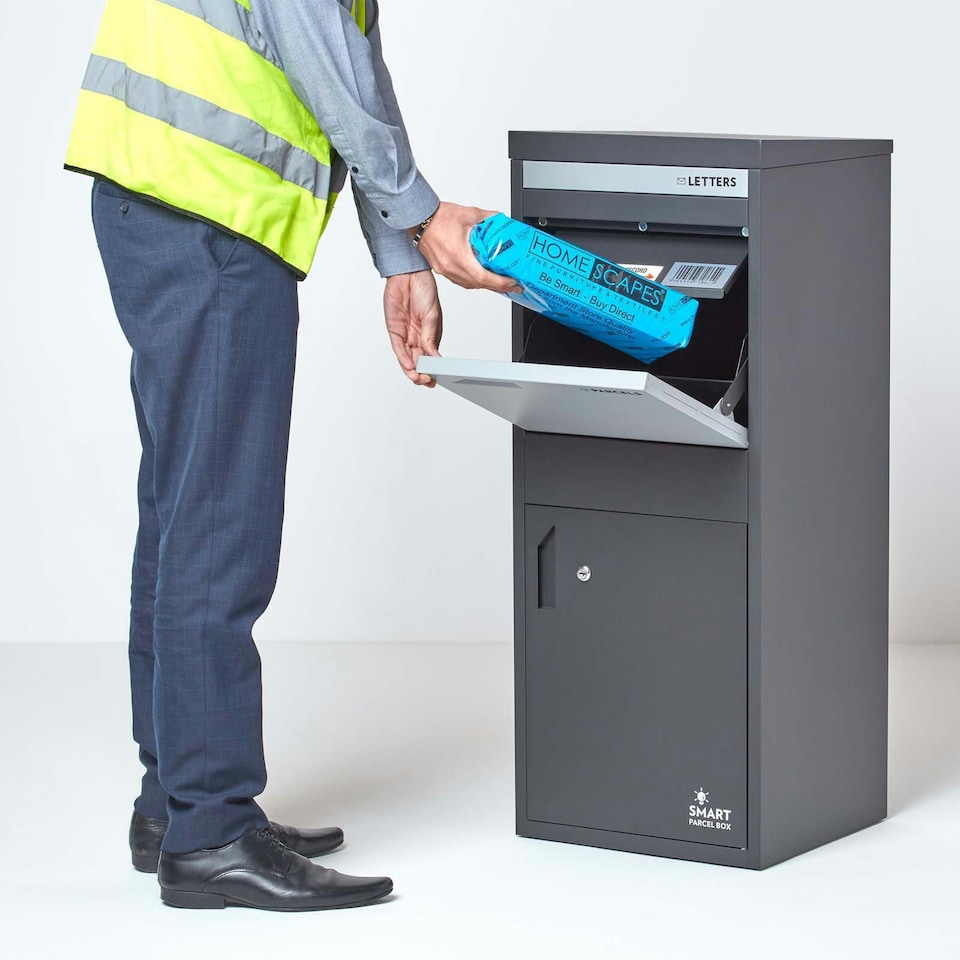 image 1 of SMART PARCEL BOX® Large Front & Rear Access Dark Grey Grey