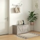 image 2 of HOMCOM Storage Trunk for Living Room, with Safety Hinges, 80cm, Grey