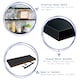 image 2 of Harbour Housewares Modern Floating Wall Shelves - 80cm - Black - Pack of 6