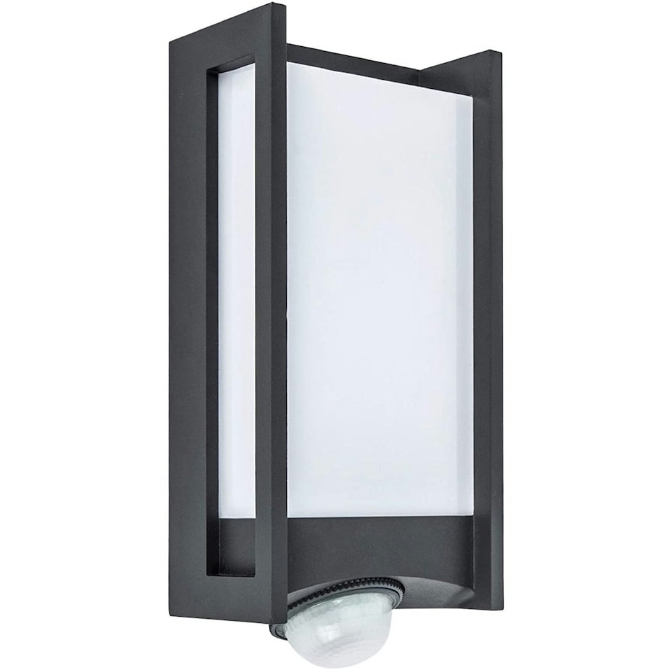 image 1 of CGC MARLA Dark Grey Rectangular Motion Sensor LED Wall Light Grey
