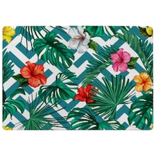 Tropical Leaves & Geometrics Rug | Multi