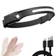 image 5 of Goodyear LED Head Torch Rechargeable Headlamp COB Motion Sensor Waterproof Light