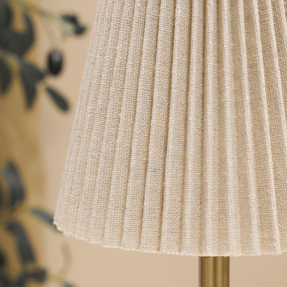 image 1 of OHS Pleated Bedside Lamp LED Rechargeable Cordless Night Light