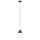 image 1 of Interiors by Premier Grey Glass and Iron Pendant Light