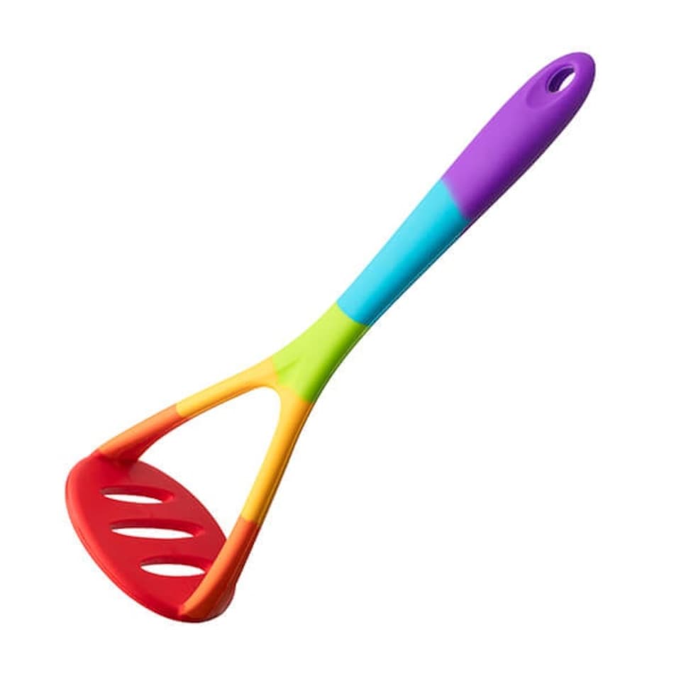 image 1 of Taylor's Eye Witness Rainbow Silicone Masher