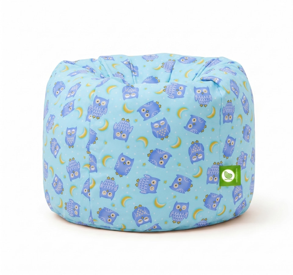 image 1 of Bean Lazy Blue Owl Bean Bag Large Size