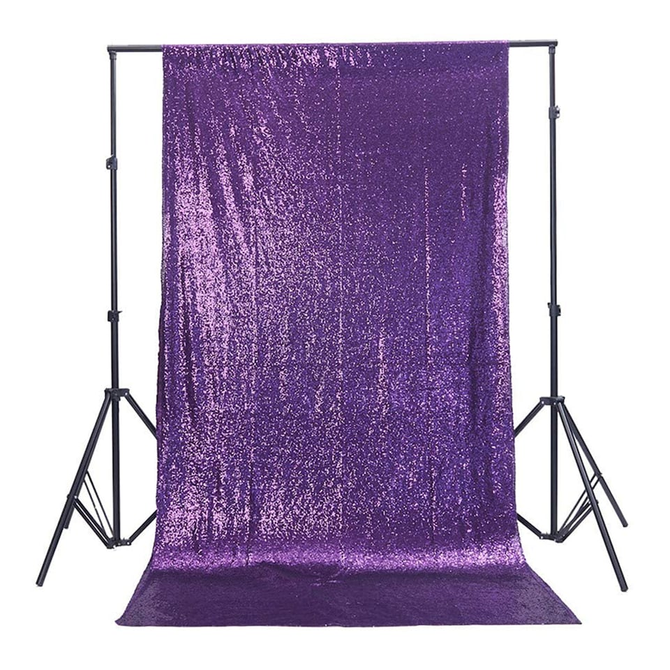 image 1 of 4ft x 7ft Sequin Backdrop Photography Background High-Density Sequin Fabric