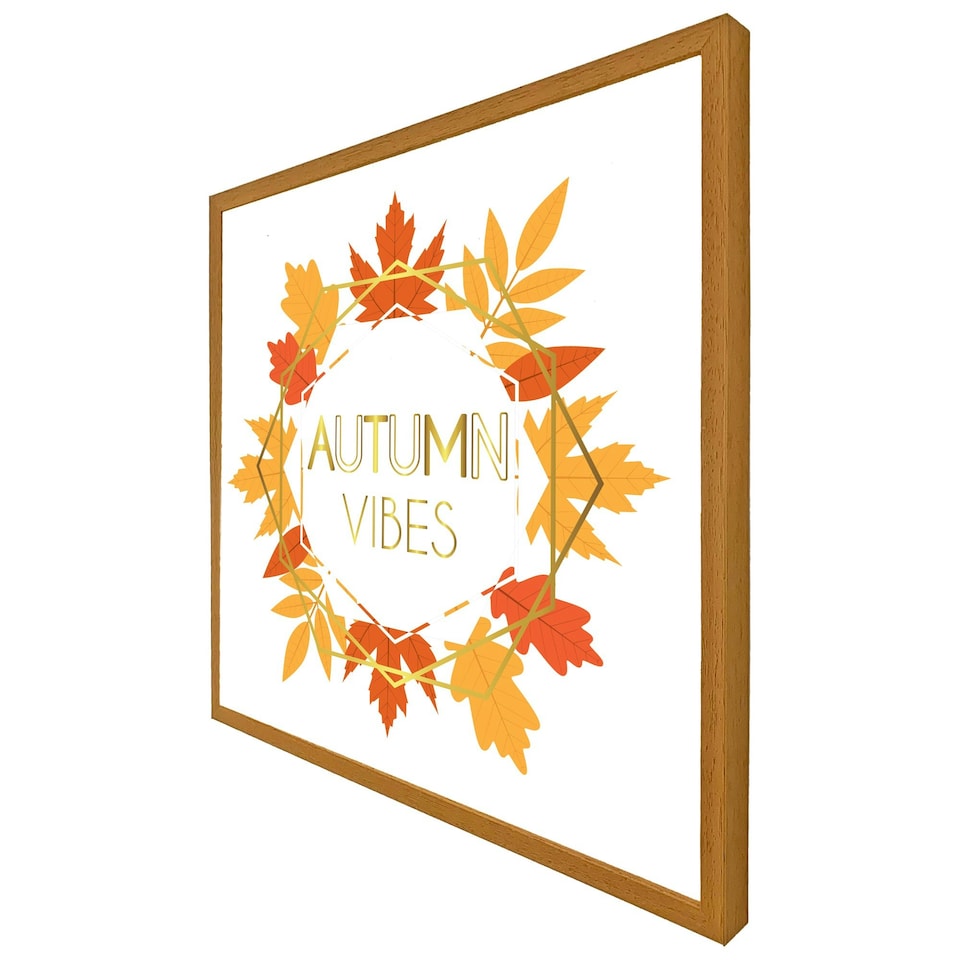 image 1 of Autumn vibes (Picture Frame) Black | XL