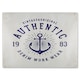 image 1 of Vintage Anchor Logo Glass Chopping Board | Multi