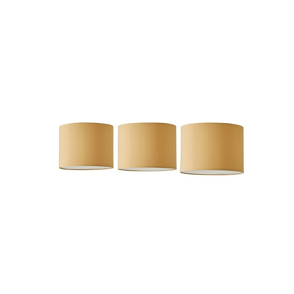image 1 of ValueLights Torbery Set of 3 Sand Nesting Ceiling Light Shades Yellow