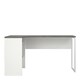 image 2 of Function Plus Corner Desk 2 Drawers in White and Grey