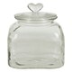 image 2 of Interiors by Premier Medium Storage Jar, Glass Canister with Heart-Shaped Lid, Ideal for Storing Sweets, Spices