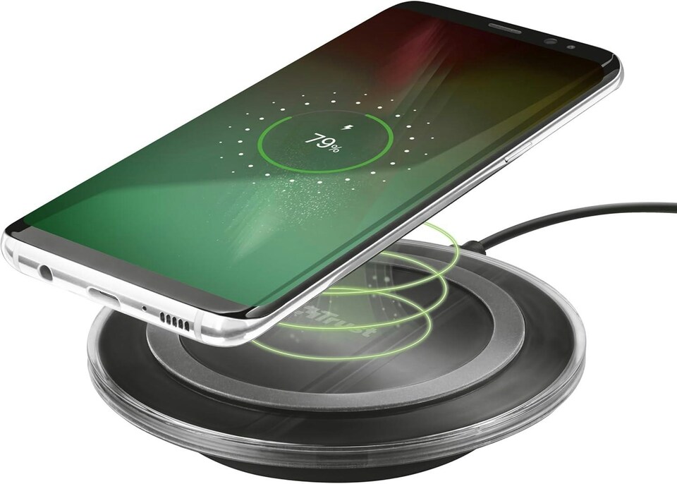 image 1 of Trust 21310 Yudo Wireless Charger QI Compatible Smartphones 5W Black