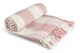 image 2 of Comfy Check Collection Recycled Cotton Throw in Blush Pink (70" x 100") | Pink | Pink